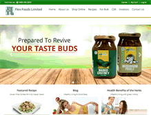 Tablet Screenshot of flexfoodsltd.com